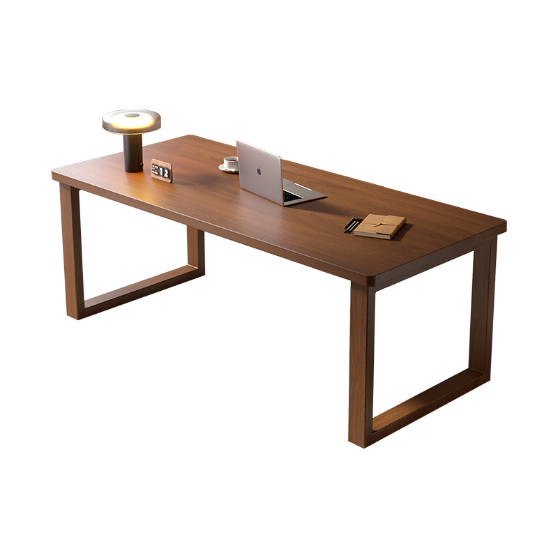 Okoume wood slab dining table and office desk